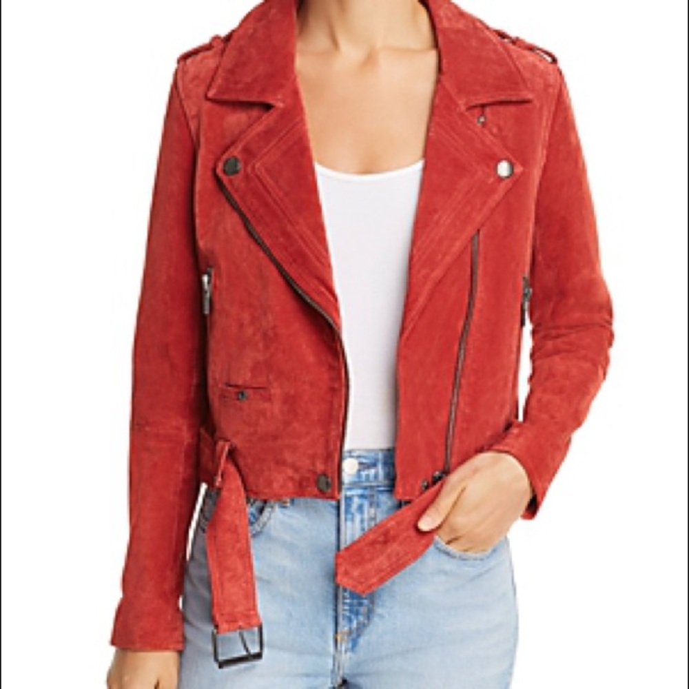 Blank NYC Red My Mind Moto Jacket